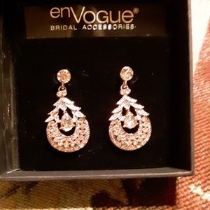 Earrings rose gold swarvoski Crystal